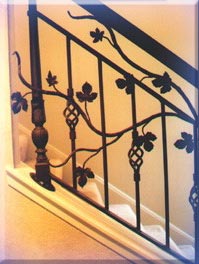 stair ironwork details