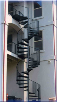 Mountainpeak spiral stairs