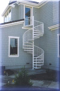Woodcreek spiral stairs
